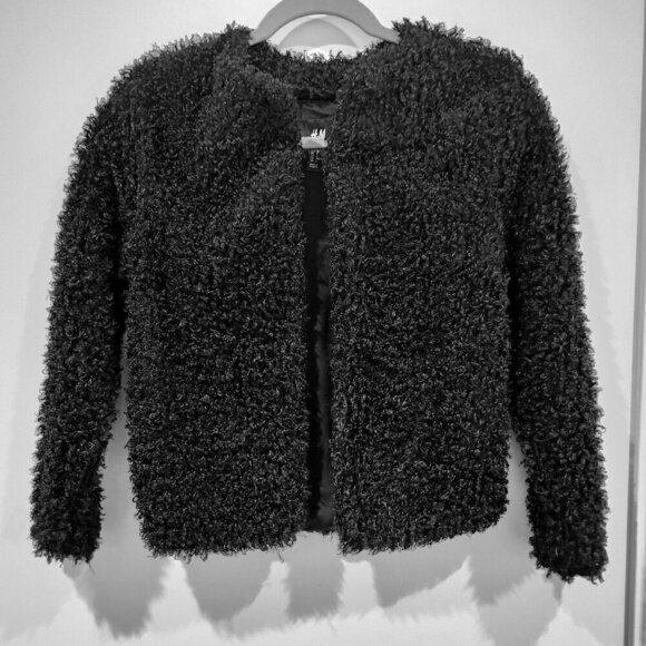 Black H&M Women's Jacket Size 2 - Picture 1 of 7